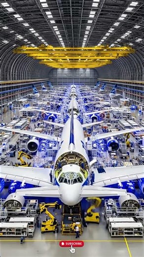 The making of an advanced jet! Incredible #shorts #aircraftbuild #aerospace #precision #trendingnow