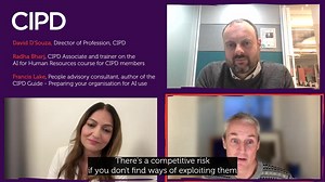We are proud to celebrate National Productivity Week at the CIPD 📊 AI is reshaping the world of work - are you ready for the opportunities and challenges it brings? Join us as we kick off our AI & Work video series, exploring why AI is a critical topic for businesses right now 🤖 Watch our video with and uncover how AI is transforming productivity and people strategies - with our experts David D Souza, Radha Bharj and Francis Lake 🧠 Read more here: https://ow.ly/Iqjq50UNHZV #CIPD #HR #People #