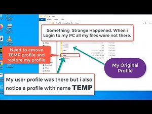How to restore user profile in windows 10/ 11.