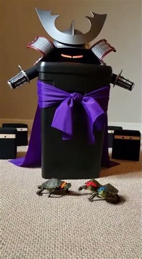 When Shredder Becomes... a Trash Can #TMNT #cosplay #meme