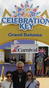 Fans enjoyed a taste of Celebration Key, Carnival Cruise Line's new destination in Grand Bahama, at Guy's Flavortown Tailgate with delicious samples including a BBQ Rum Runner, Fried Chicken Slider, and Jerk Chicken! | Guy's Flavortown Tailgate