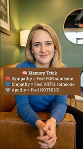 Sympathy, Empathy & Apathy Explained in 30 Seconds! | #shorts | #english