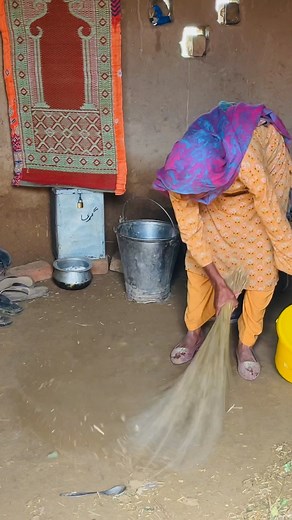 17K views · 213 reactions | Morning Routine of Old Lady in her Mud House | Village Life Style #villagewoman #hardworkingoildlady #oldlady #villagelife | Village Hut | Facebook