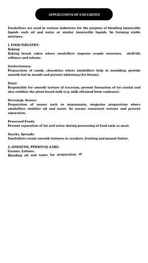 EMULSIFIERS (AN IDEA) - 4