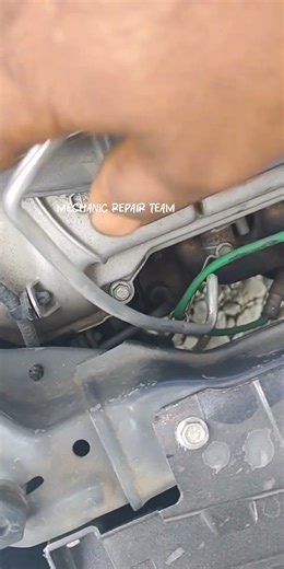 Engine noises? AC high pressure pipe damage 🙃🙂 #shorts