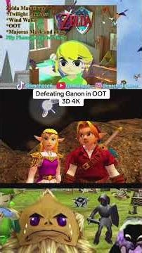 Zelda OOT 3D Link Vs Ganon 4k definition #zelda #ocarinaoftime #thelegendofzelda #gaming #foryou