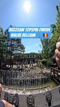 Buzzsaw TopSpin Onride Walibi Belgium 🎡 🇧🇪 #walibibelgium #topspin #buzzsaw #ride #freizeitpark #fyp