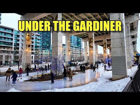 King West to The Bentway Ice Trail | Toronto Winter Walk