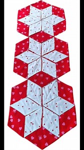 Hexagon Table Runner Tutorial #sewing #sewingtutorial #craftrial #tutorials #quilting | Indah Sewing