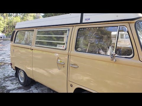 How to properly open the sliding door of a 1969-1979 TYPE 2 VW Camper bus WESTFALIA