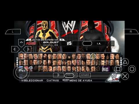 todos los personajes desbloqueados de wwe raw vs Smackdown 2011