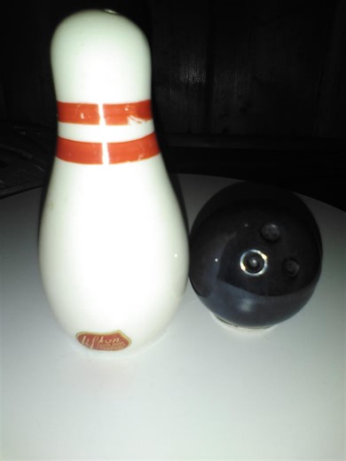 Vintage Bowling Ball and Pin 1960s Salt and Pepper Shakers Lefton Japan - Etsy