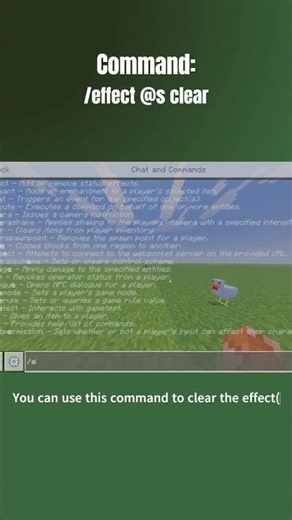 How to give effects using commands in Minecraft! #commandstutorial #minecraft
