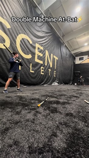 It may seem repetitive, but we can’t stress the value of competitive/challenging hitting environments. Here we had two machines, one with a 95mph fastball with ride, and a high 70s changeup on the other. Drastically different velos, drastically different pitch shapes, and the hitter doesn’t know which one is coming. You may be thinking - that’s unrealistic, no one has that big of a velo change from fastball to changeup. The truth is - you’re right. However, our philosophy is to put the hitter in