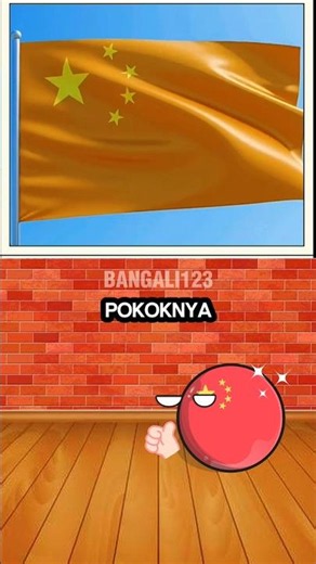 Yay‼️finally the Indo & Malay flags are gold #countryballs #countryball #funnyanimation #animation
