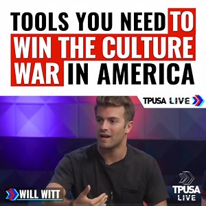 14K views · 385 reactions | If you want to win the American Culture War, you have to be properly equipped to go into battle. Will Witt has the tools you need and he shared some of them with us last week on #TPUSALIVE Tune into TPUSA LIVE every weekday at 2 PM PT/ 5 PM ET for more unfiltered opinions.  | Turning Point USA | Facebook