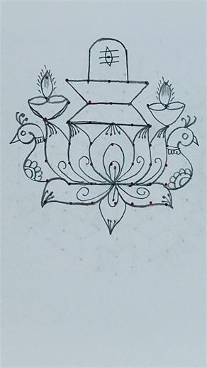 | శివరాత్రి స్పెషల్ ముగ్గు 🌺 | #shorts #youtubeshorts