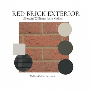 Red Brick Exterior Paint Palette, Sherwin Williams (digital Download) - Etsy