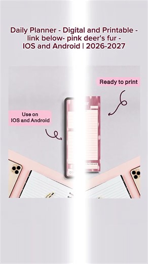 Finally, pink is here again. With upcoming Spring vibe ,but make it productive #planner #pink #deer