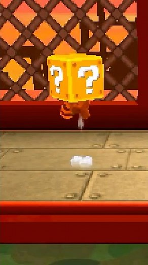 MARIO TURNS INTO A QUESTION BLOCK! | Super Mario 3D Land | #shorts