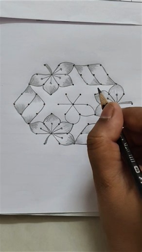 easy daily rangoli design 9*5 dot kolam rangoli tamil rangol Rangoli kolam latest muggulu 2026