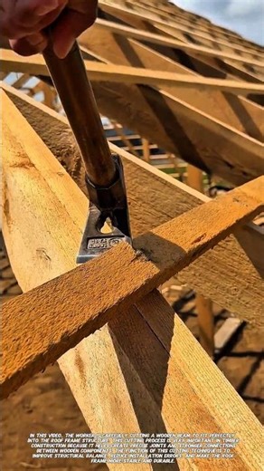 Accurate Wood Cutting Technique | Traditional Roof Framing Process.