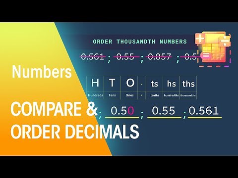 Compare & Order Decimals | Numbers | Maths | FuseSchool