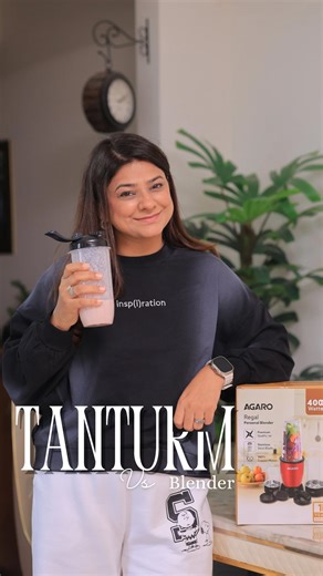 Priyanka Choudhary on Instagram: "Meet my ultimate kitchen shortcut. With a powerful 400W copper motor, this blender gives smooth results in seconds. Smoothie challenge? Fruits + milk in the 700 ml jar—no chunks, no effort, no drama. Round two: chutney time. Coriander, garlic, spices… perfectly ground. BPA-free Tritan jars, safety lock, easy cleaning, sipper & strainer lids—everything sorted. Less chaos, more convenience. AGARO Regal Personal Blender—fast, compact, and totally worth it. ✨ #Agaro