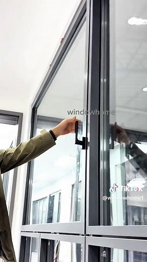 The latest designed aluminum alloy sliding window system can be opened by sliding sideways without occupying indoor space.#aluminum #home #window