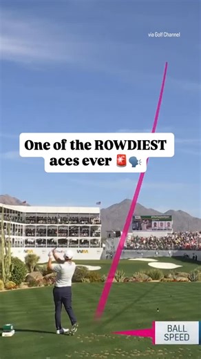 Golf on CBS on Instagram: "A slam-dunk hole-in-one for the ages by Emiliano Grillo at this year’s @wmphoenixopen 🤩🙌"