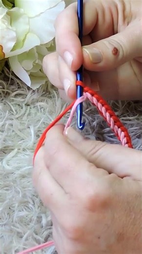 Cord crochet Easy #crochetcord #crochet #asmr #crochettutorial #crochetbeginner