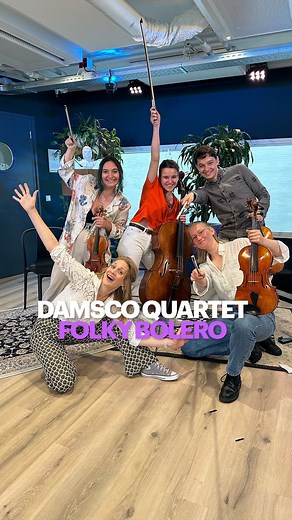 Hoe klinkt de ‘Bolero’ van Ravel in een folky-versie? Het jonge aanstormende Damsco Quartet laat het je horen in hun ‘Vrij Spel’!🎶🎻 . . . @damsco_quartet @nataroinishvili @daniel_leenders @ida_weidner @manonlerx @jetberkhout @avrotrosklassiek @demuziekfabriek.radio #npoklassiek #demuziekfabriek #vrijspel #klassiekemuziek | NPO Klassiek