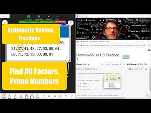 Finding All Factors and Determining Prime Numbers