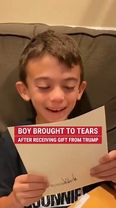 1.2M views · 53K reactions | A young Trump fan with a rare brain disorder got a surprise from the former president for his 8th birthday -- and the boy was moved to tears. | Fox News | Facebook
