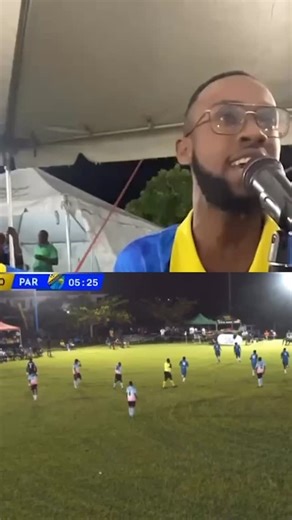 Anmar Goodridge-Boyce 🇧🇧🇬🇧 on Instagram: "Commentary Cam 🎥 Jamarco Johnson’s opening goal for Kickstart vs Paradise in the Prime Minister’s Cup."
