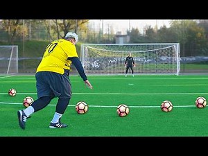 This Guy weighs 480 lbs and still Hits Free Kicks Like a PRO!