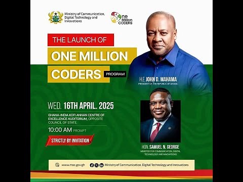 The Launch Of One Million Coders Program || 16th April 2025