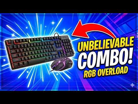 CHONCHOW RGB Gaming Keyboard & Mouse Combo | Mechanical Feel, Clicky Sound 🔥
