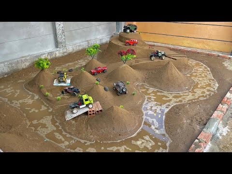 Crazy RC Cars Battle Through Mud & Water to Climb the Mountain! 🚙💦
