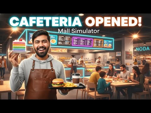 I Opened a LUXURY Cafeteria in My Mall! ☕🍕 (Mall Simulator Hindi) #MallSimulator #Cafeteria