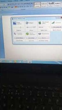 Open Windows Mobility Center Using Shortcut Keys | Easy Trick 💻⚡ #computertips