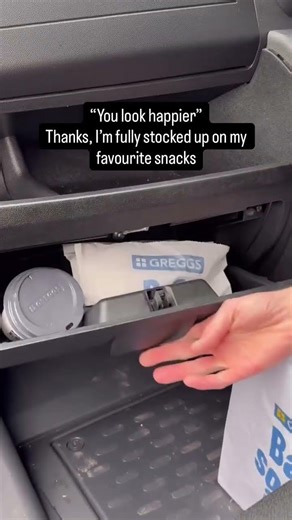 Glove compartment just became a five-star buffet. 🍩✨