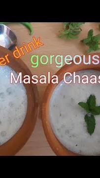 Masala Chaas Recipe || Butter Milk Recipe || how to make perfect masala chaas at home || gorgeousyou