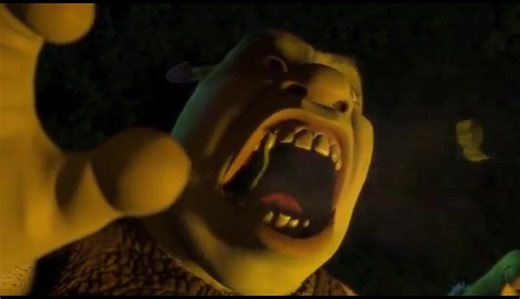 Shrek Scares The Villagers #Shrek #Dreamworks #Ogres #Movie #2000skid #Roar #MEME