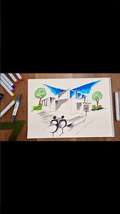 Architectural Sketching Timelapse – Modern House Perspective Drawing with Markers (Super Satisfying)