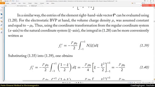 16.FEM programming for non-uniform charge distribution (Fi