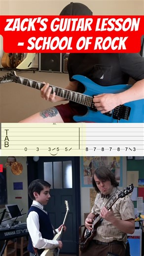 Zack’s Guitar Lesson - (Guitar Cover with TABS) | From the Movie ‘School of Rock’ (2003)
