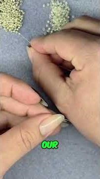 Easy Beadwork: Learn Herringbone Stitch in Minutes! #shorts