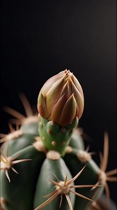原产南美荒漠的仙人球，不畏干旱贫瘠。花开时，彩瓣舒展，于刺丛中亭亭而立，是逆境里开出的希望之花。 | 洪鑫