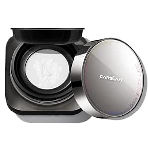 CARSLAN 1.0 Soft Focus Loose Setting Powder, Waterproof, Matte, Oil Control, Shine Free, Talc-Free Face Powder Makeup, 24H Longwear Finishing Powder, 02 Translucent For Oily